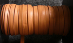 Lederband orangebraun - LEBA010